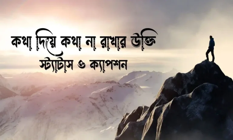 কথা দিয়ে কথা না রাখার উক্তি, স্ট্যাটাস