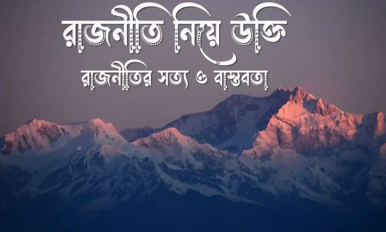 রাজনীতি নিয়ে উক্তি, রাজনীতির সত্য ও বাস্তবতা