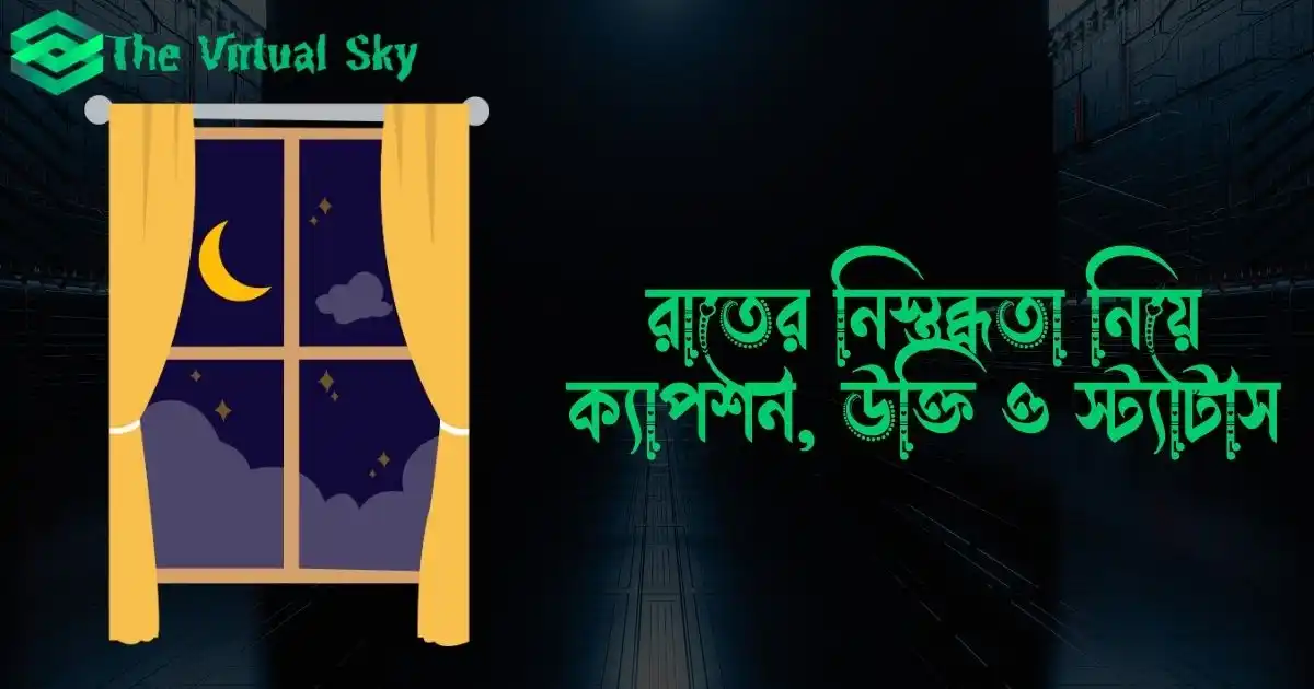 রাতের নিস্তব্ধতা নিয়ে ক্যাপশন, উক্তি ও স্ট্যাটাস