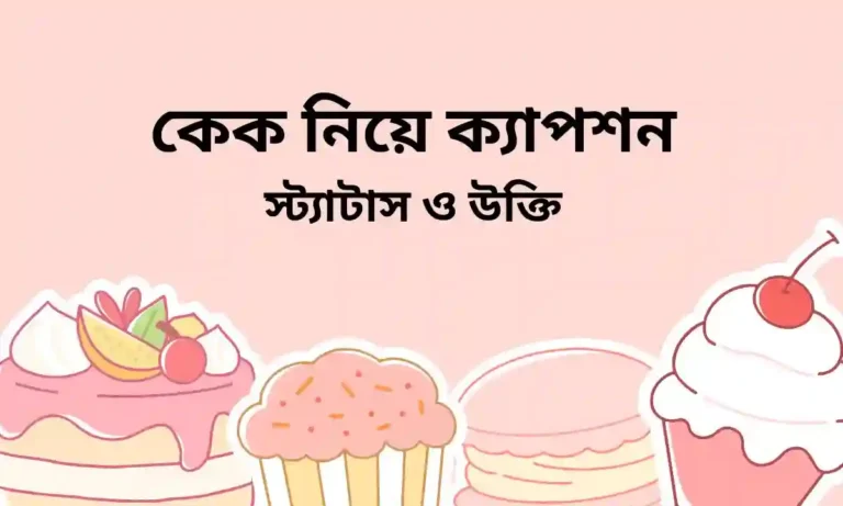 ৫০+ কেক নিয়ে ক্যাপশন, স্ট্যাটাস ও উক্তি