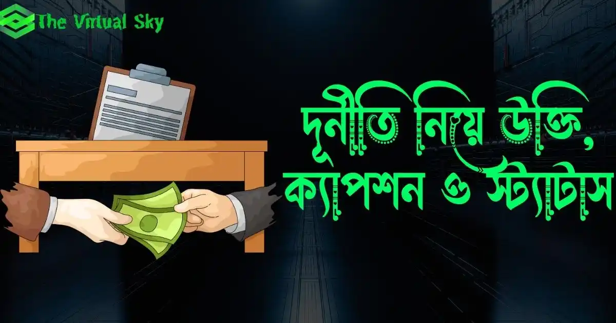 দূর্নীতি নিয়ে উক্তি, ক্যাপশন ও স্ট্যাটাস