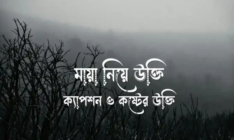 ১৭০টিরও বেশি আকর্ষণীয় মায়া নিয়ে উক্তি, ক্যাপশন ও কষ্টের উক্তি