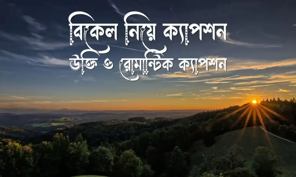১৭০টিরও বেশি বাছাইকৃত বিকেল নিয়ে ক্যাপশন, উক্তি ও রোমান্টিক ক্যাপশন