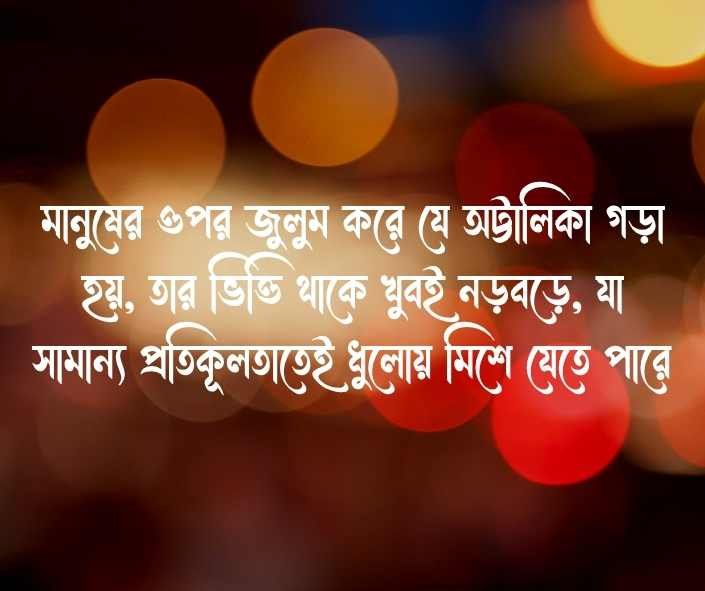 জুলুম নিয়ে উক্তি