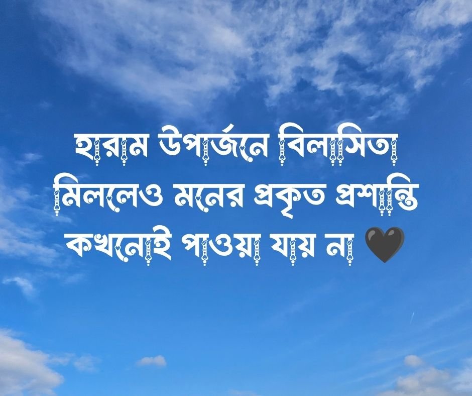 হালাল ও হারাম উপার্জন নিয়ে উক্তি&nbsp;