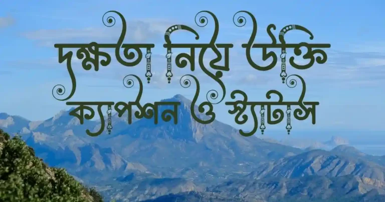 দক্ষতা নিয়ে উক্তি, ক্যাপশন ও স্ট্যাটাস