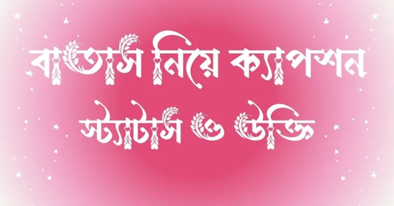 বাতাস নিয়ে ক্যাপশন, স্ট্যাটাস ও উক্তি