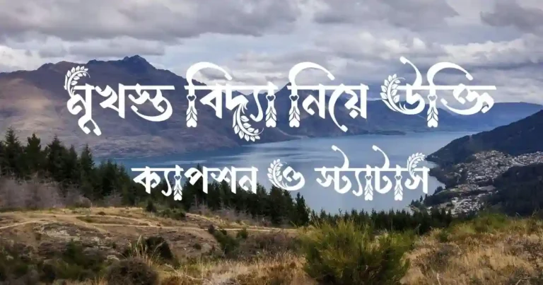 মুখস্ত বিদ্যা নিয়ে উক্তি, ক্যাপশন ও স্ট্যাটাস