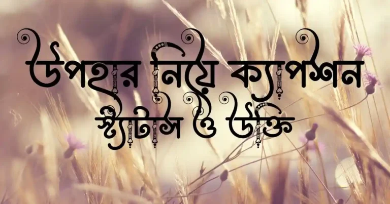 উপহার নিয়ে ক্যাপশন, স্ট্যাটাস ও উক্তি