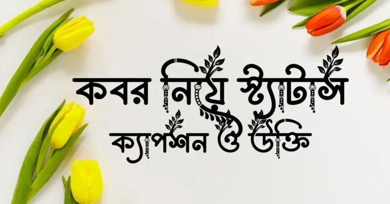 কবর নিয়ে স্ট্যাটাস, ক্যাপশন ও উক্তি