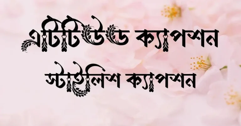 এটিটিউড ক্যাপশন ও স্টাইলিশ ক্যাপশন