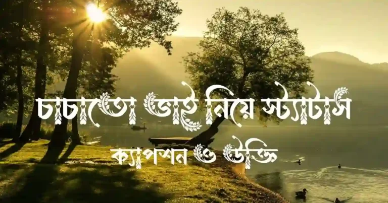 চাচাতো ভাই নিয়ে স্ট্যাটাস, ক্যাপশন ও উক্তি