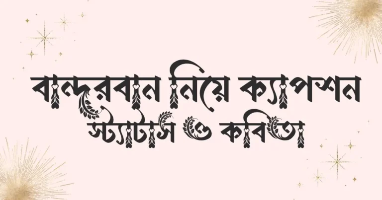 বান্দরবান নিয়ে ক্যাপশন, স্ট্যাটাস ও কবিতা