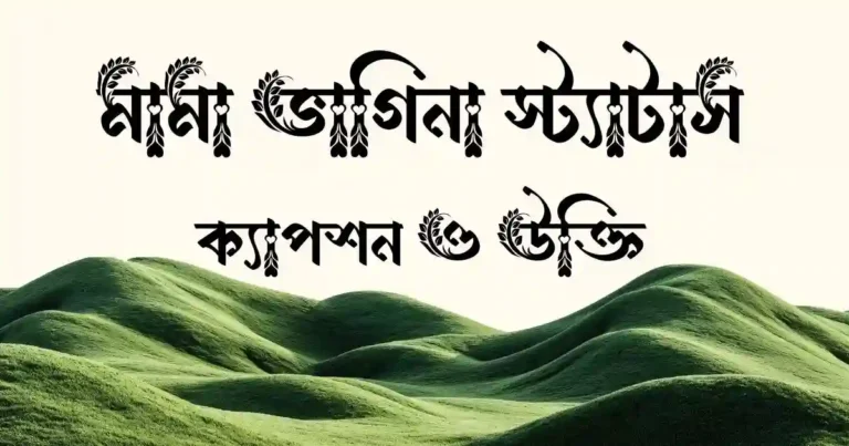 মামা ভাগিনা স্ট্যাটাস, ক্যাপশন ও উক্তি