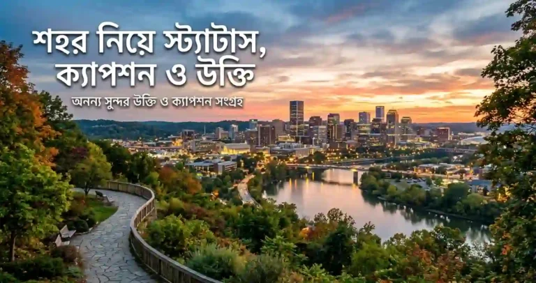 শহর নিয়ে ক্যাপশন, স্ট্যাটাস ও উক্তি