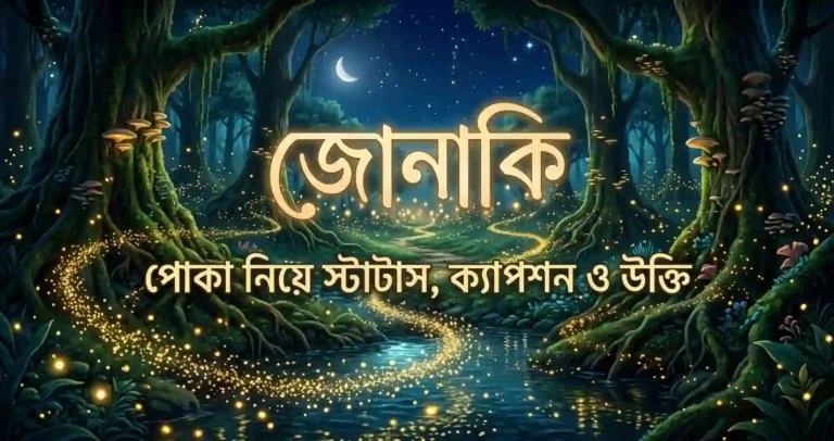 জোনাকি পোকা নিয়ে স্ট্যাটাস, ক্যাপশন ও উক্তি